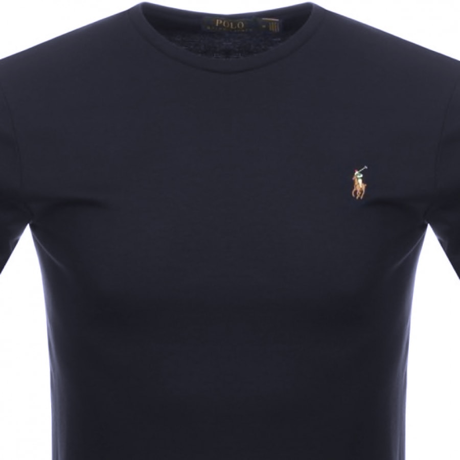 Alternative Image for ProductRalph Lauren Pima Crew Neck T Shirt Navy2